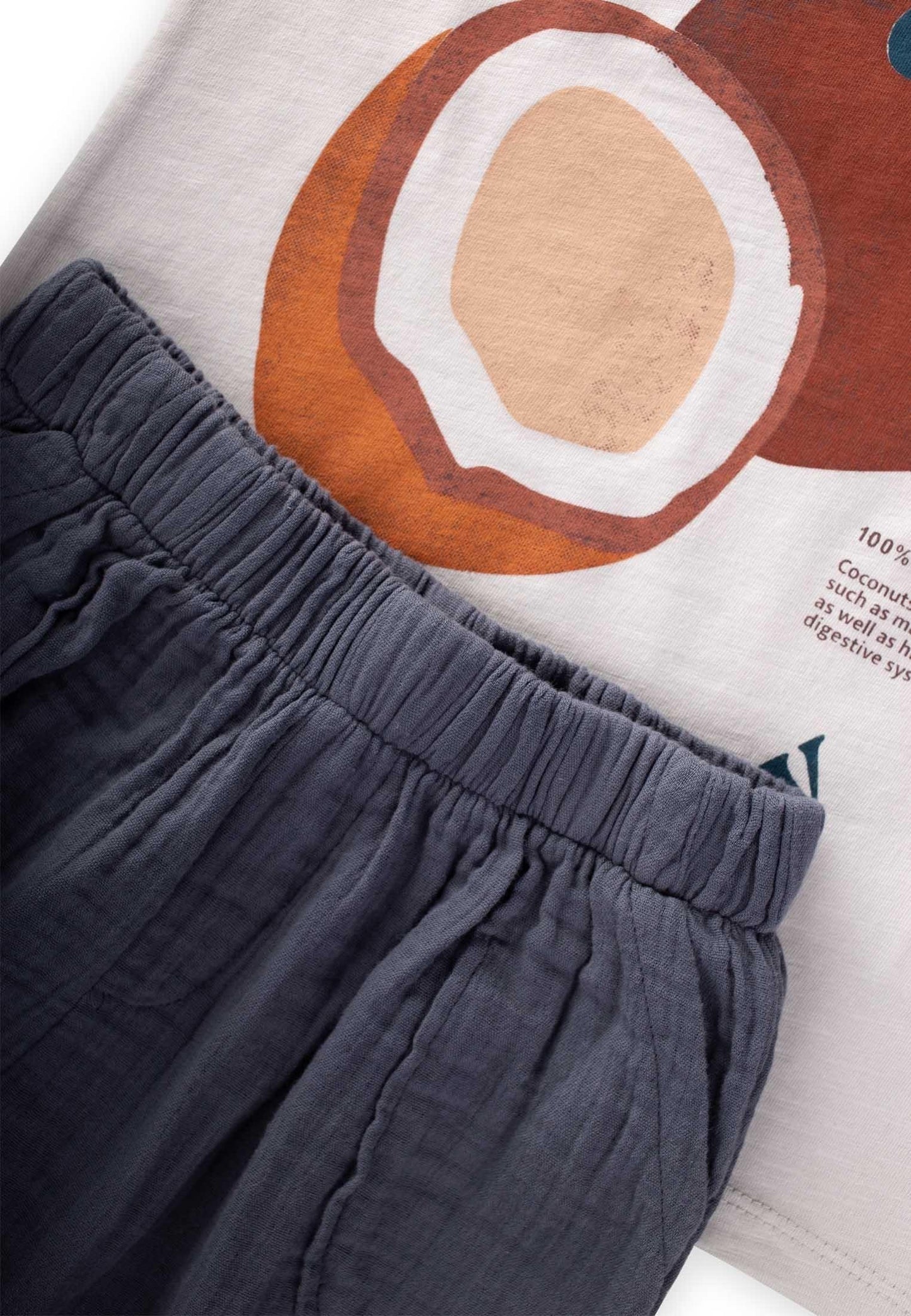 Printed Cotton Top Muslin Pants Set 2-10 years
