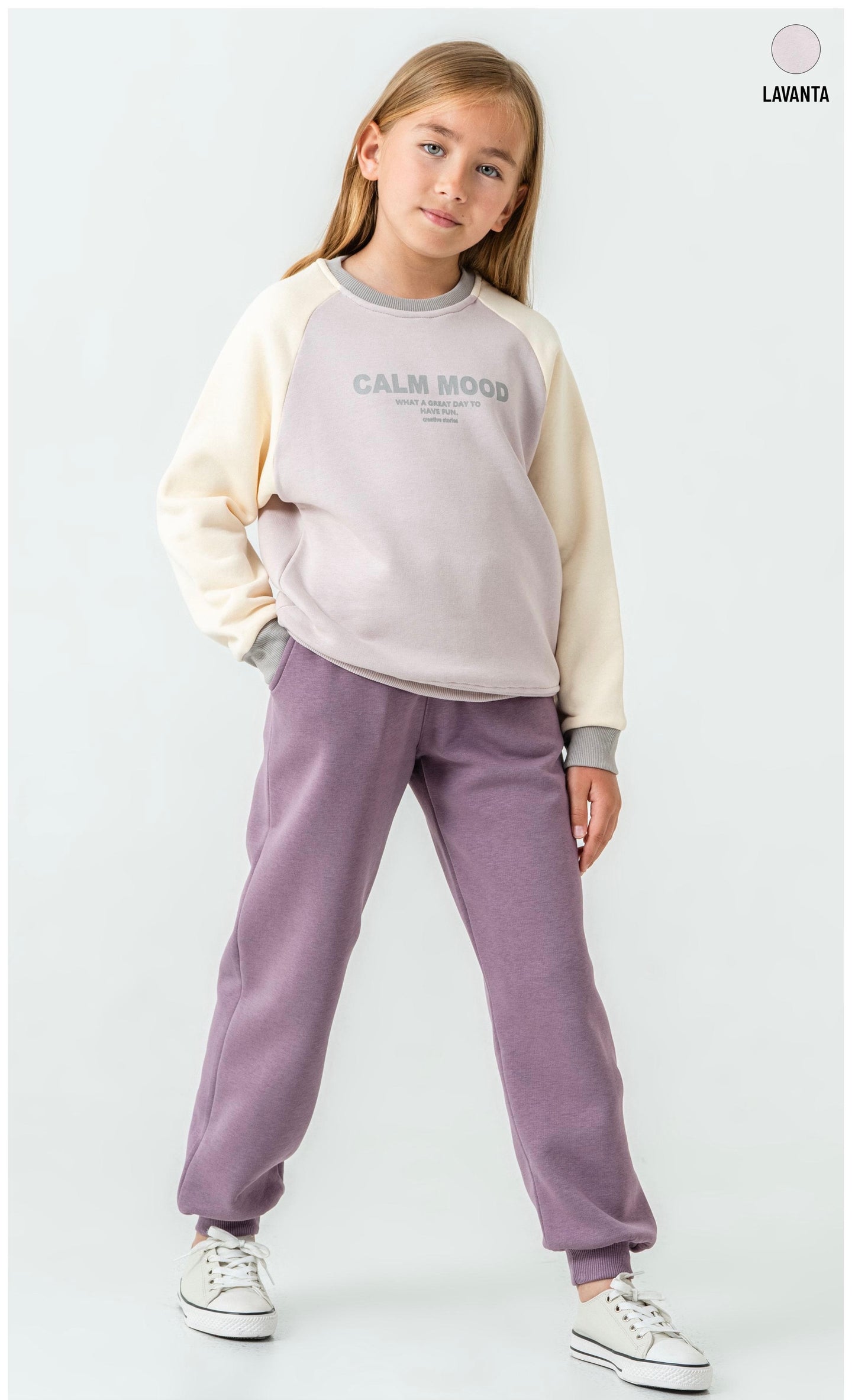 Calm Mood Girls Fleece Set 5-9 years