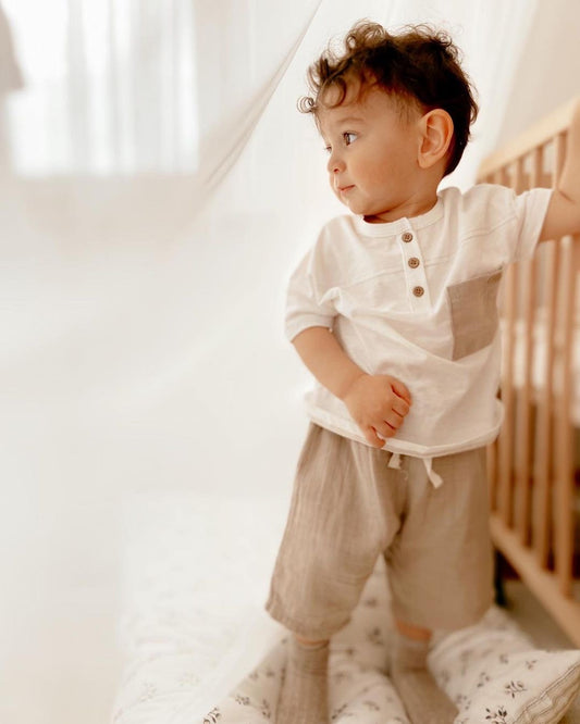 Muslin Shorts Cotton Top Set