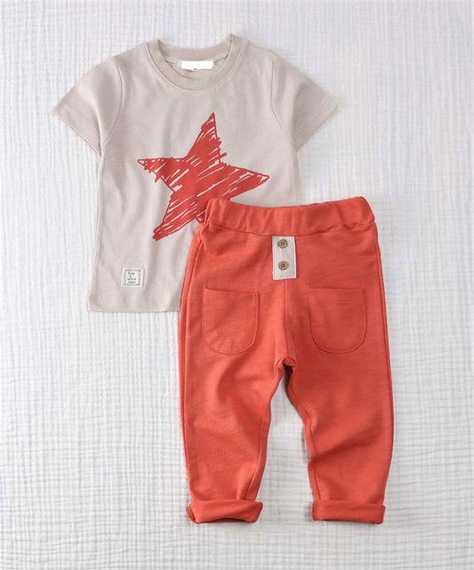 Star Cotton Pants Set
